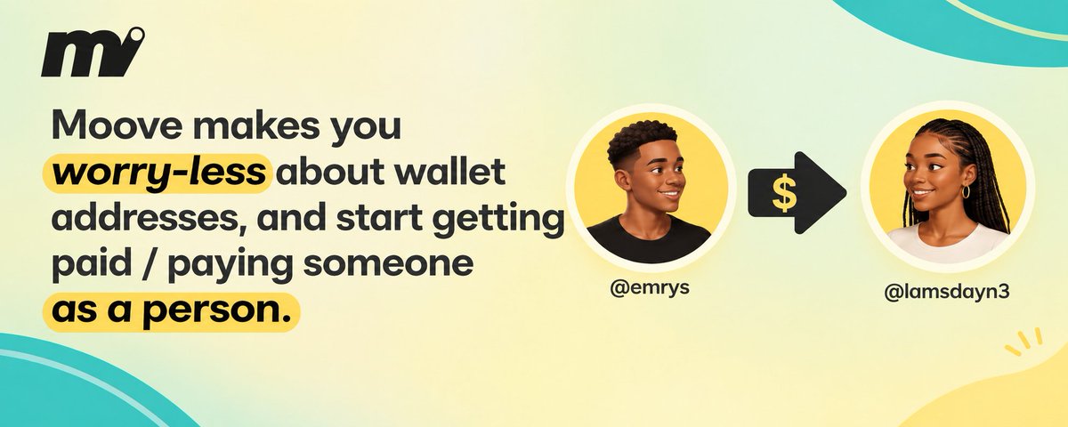 You can make a transaction without a wallet address, and many other unique features on moove