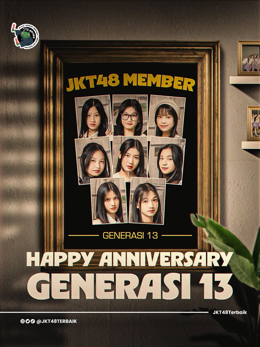 JKT48Terbaik's tweet photo. Happy 2nd Anniversary Generasi 13 JKT48 🎉

Dua tahun telah menjadi saksi perjalanan panjang yang dipenuhi cerita. Dari langkah-langkah kecil, kini telah tumbuh begitu banyak kenangan dan cerita. Teruslah bersinar dengan keunikan masing-masing.

#INFINOVAXIII ♾
#13ersembilan https://t.co/2TZesIjl0N
