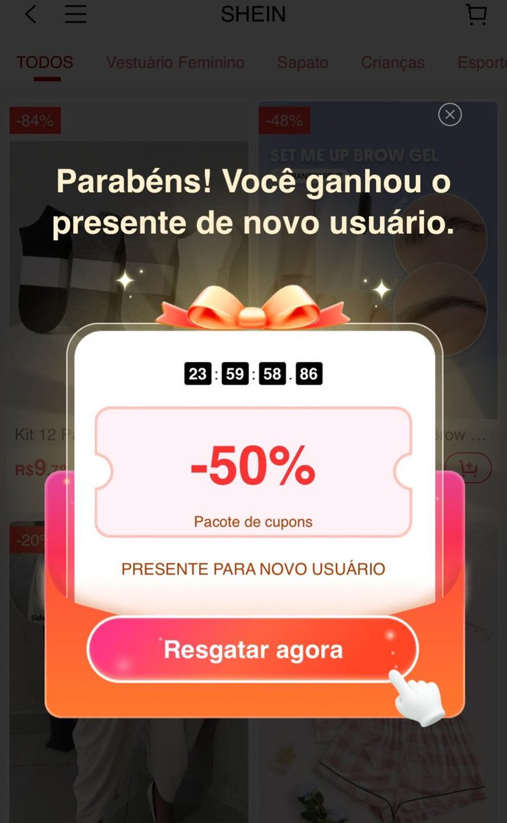 Anaaloverss's tweet photo. migas a shein tem que acabar com esse cupom de 50% mds

sério mesmo, eu to gastando todo o meu salário lá com esse cupom🫠😭🙅🏻‍♀️

🎟️ é só limpar o cachê do app, criar uma conta nova e joga na lupa da shein: 7KURW https://t.co/9vcB73jGDc