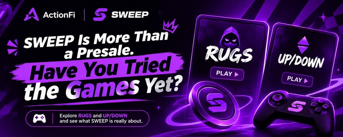 SWEEP Is More Than a Presale. Have You Tried the Games Yet? 👾