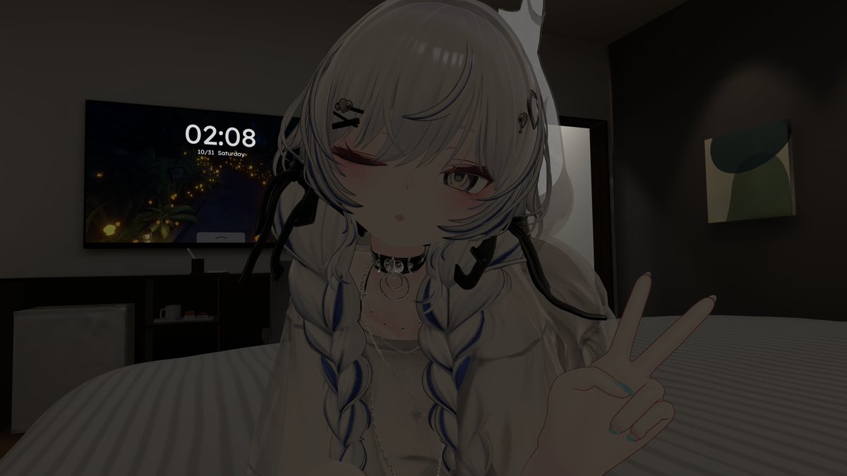 VRShark222's tweet photo. なんか彼女っぽい改変のルルネちゃんです！
夜撮ったんで少しだけえっちな感じに...! https://t.co/vknmOsFQ0e