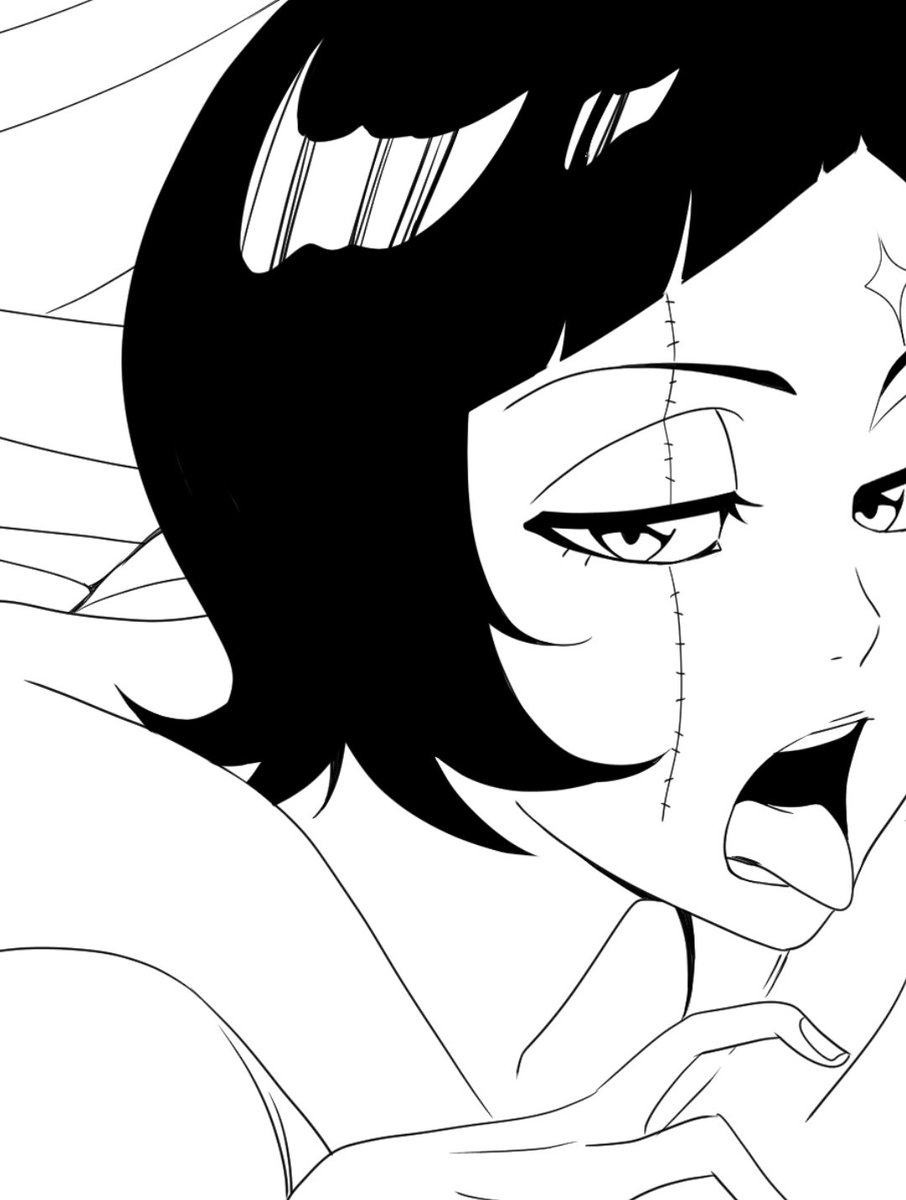 Art_Might's tweet photo. Not sure if it will be finished before spooky month is over so here's the WIPs

HAPPY HALLOWEEN!
#bleachoc https://t.co/6v8FceBKil