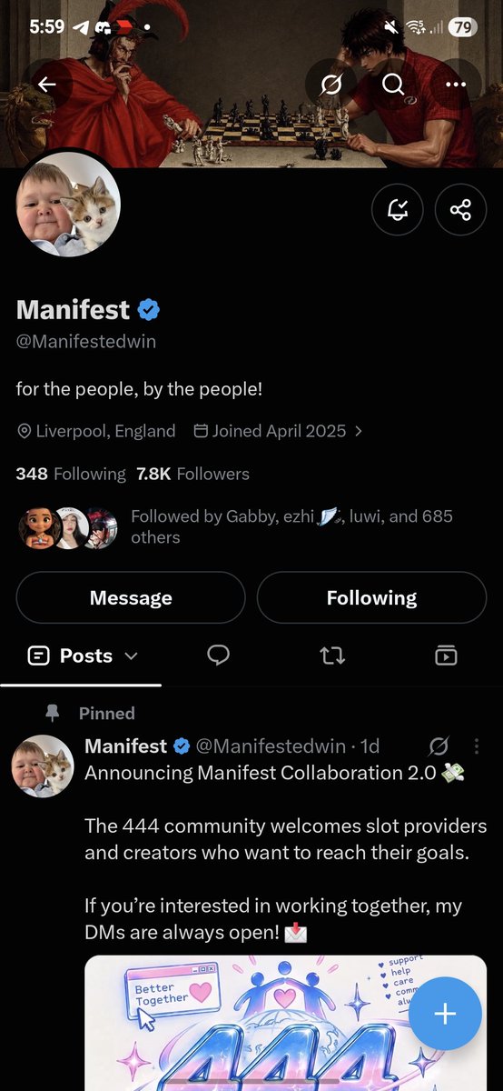 anjichz's tweet photo. @Manifestedwin been following you https://t.co/hvdaNlrxV2