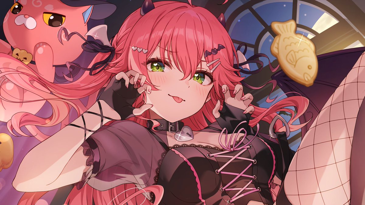 sakuramiko35's tweet photo. 𖤐ˊ˗ 🎀 𝐇𝐀𝐏𝐏𝐘 𝐇𝐀𝐋𝐋𝐎𝐖𝐄𝐄𝐍 🎃 𖤐ˊ˗

実質ハロウィン🎶
　　実質ハロウィン🎶👻

いたずらしちゃうにぇー🌸 🎃🦇🕸*॰ https://t.co/Td3LNeTnP7