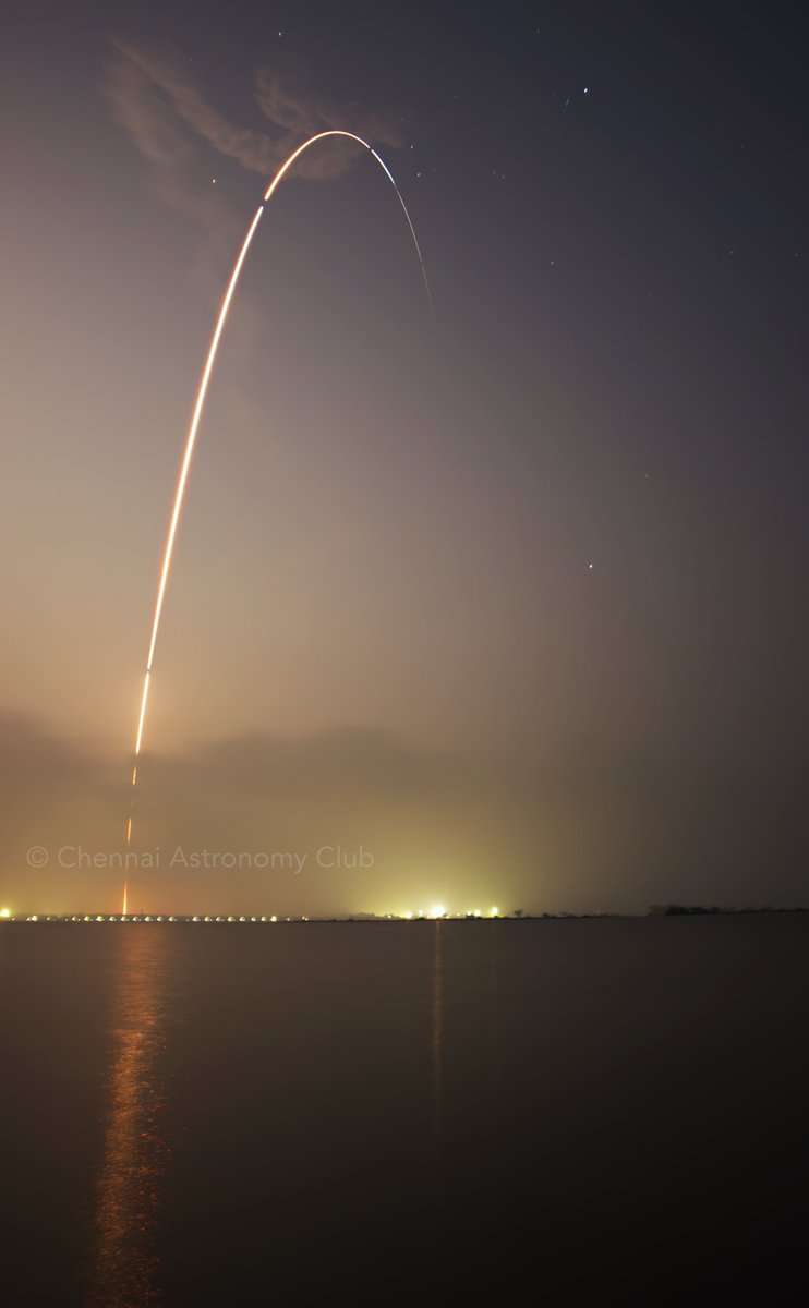 CACastronomers's tweet photo. Yesterday’s GSLV launch by @isro captured from Sriharikota. https://t.co/6OkBCkm2An