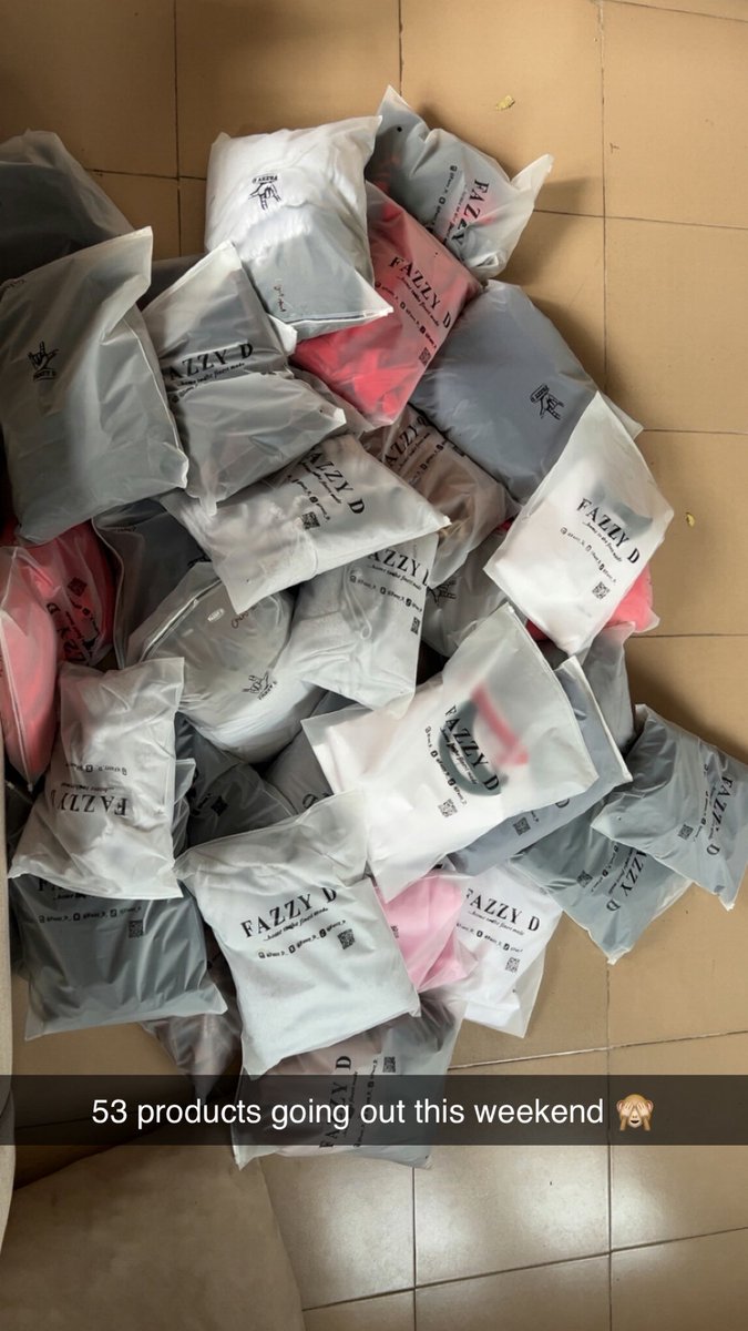 a_fareed_o's tweet photo. 53 Products going out for delivery today 

THANK YOU for Week 2 of my NGN260,000,000 Sales Quest! 🙈 https://t.co/hWqnpAltGk