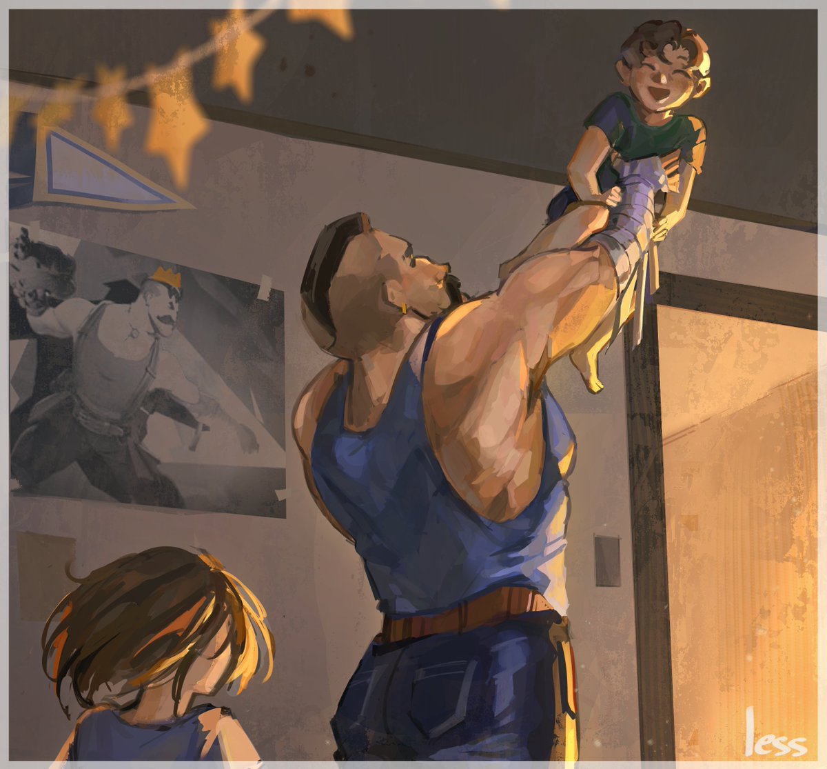 Lesstheteapot's tweet photo. The Lash as a dad ✨️ pt2 

I might make this a series if you guys would wanna see that :) if so, tell me if you have any ideas!
#thelash #lash #deadlock #deadlockfanart #fanart #valve https://t.co/gqqwC8KYeU