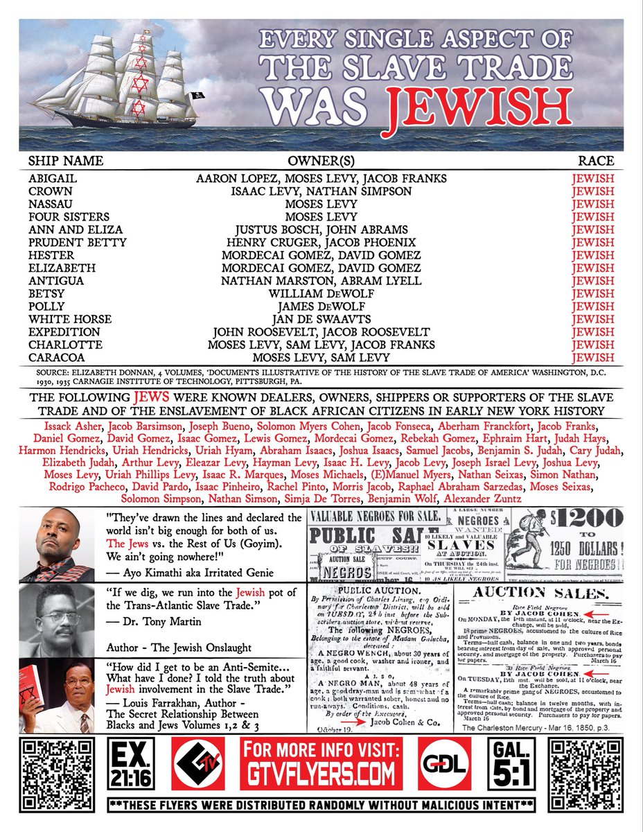 daisyfren7's tweet photo. @kas_edits Correction: niggas were sold by the jews. https://t.co/h3MQPmwLpi