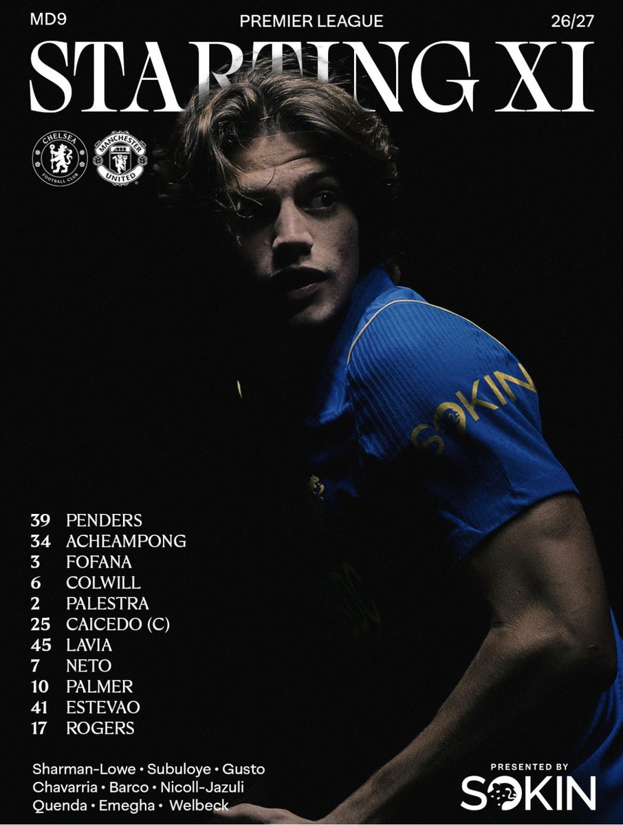 godnodesleep1's tweet photo. Starting XI

Let go blues💙 https://t.co/kmudiFo9Qi