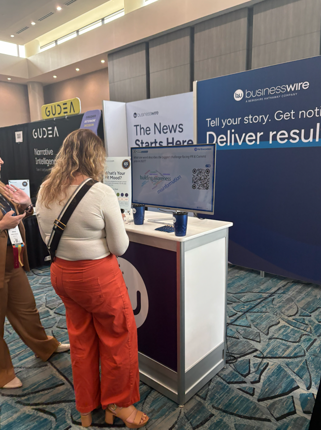 BusinessWire's tweet photo. Business Wire is at #PRSAICON 2026! 🎉 Stop by Booth 100 to connect with our team, share your communications priorities, and join our Live Communications Pulse. https://t.co/7m5qKi93ms