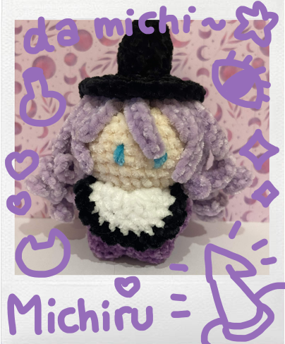 ichinyancos's tweet photo. Shisui Michiru baby crochet plushie 🗝️✡️
Handmade by me ₍ᐢ·͈༝·͈ᐢ₎
Lets's start with Da Michi for the japanese branch Phase Mirari!
Hmm who's gonna be next...  👀
#ちるぽすと https://t.co/wGaQ675Sw6