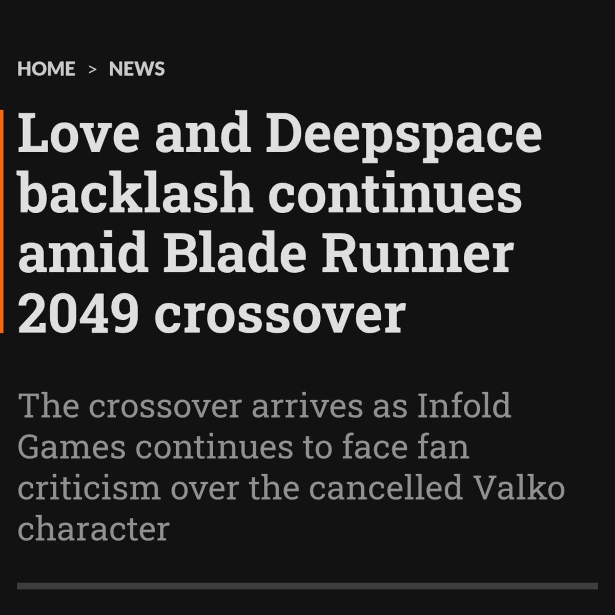 buffbabytyun's tweet photo. Valko continues to be a hot topic for international gamer journalists to include on their reporting about @Love_Deepspace

#bringvalkoback #novalkonomoney https://t.co/XRZyhx2ChL