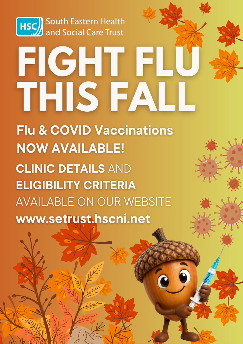 setrust's tweet photo. Fight Flu This Fall!💉

Our Flu &amp; COVID vaccination programme is underway!

If you're eligible, protect yourself and those around you by getting vaccinated.

📅 Find out if you're eligible and check clinic details 👉 https://t.co/17r8OcovJy https://t.co/CPPbbSt1eV