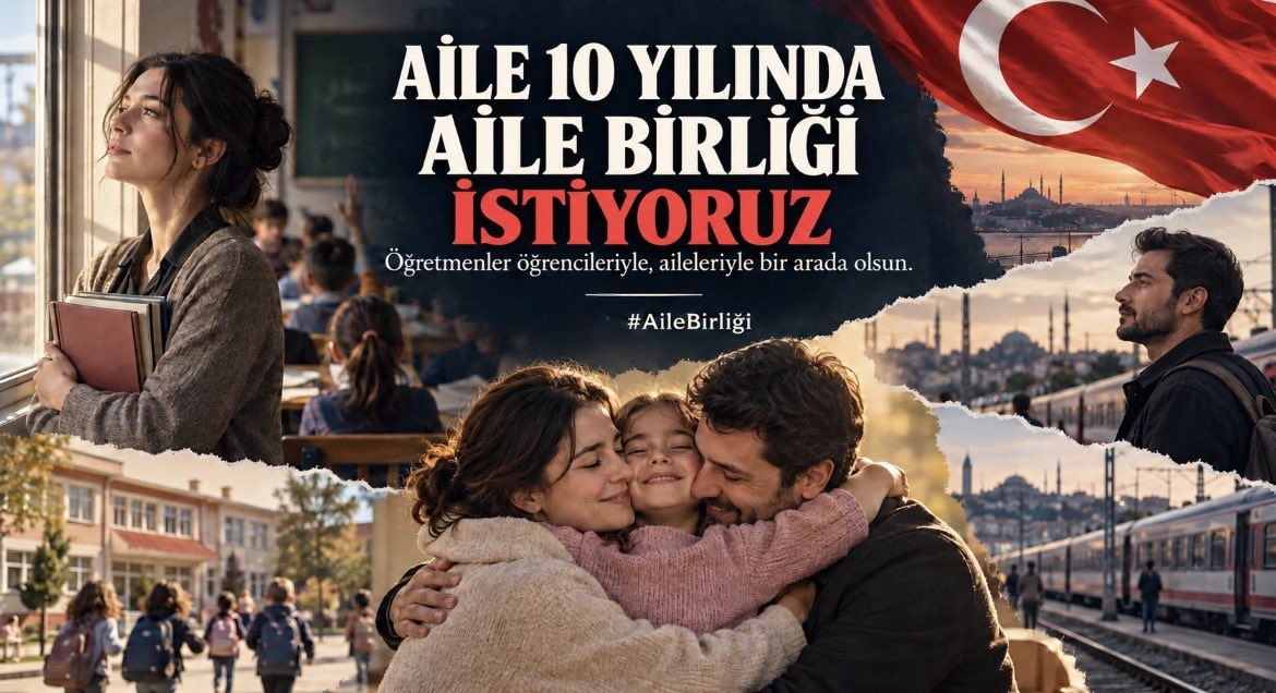 reyhannca's tweet photo. On yıl sonra mutlu çocuklar, huzurlu aileler ve mesleğine bağlı öğretmenler görmek istiyoruz. #HasreteSONverMEB Bu gelecek, aile birliğini koruyan politikalarla kurulabilir. @atvcomtr @sputnik_TR https://t.co/fUhvBQgtui