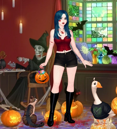manicpixiegorl's tweet photo. to me empenhando mto nas fantasias de halloween da ree esse ano https://t.co/gmJeqMgSMB