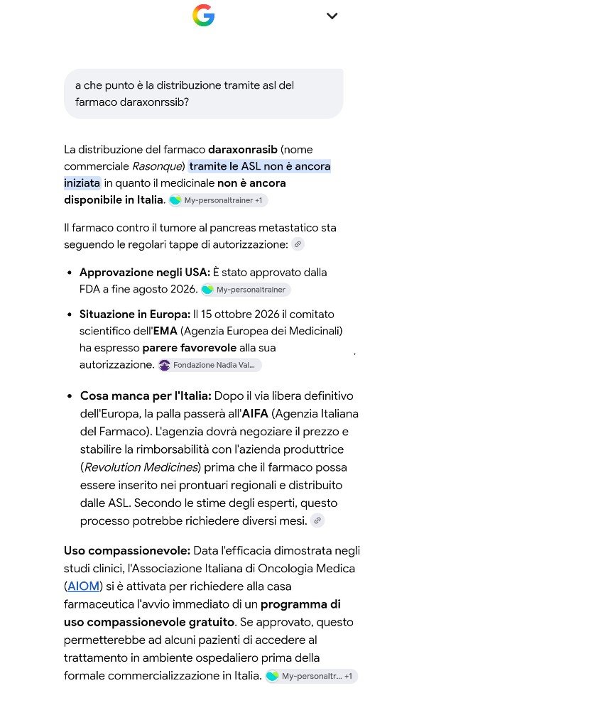 carlo_festa1's tweet photo. Uniamoci all'appello degli oncologi Chiediamo a @RevolutionMedicines e alle ns istituzioni sanitarie di fare presto. Non c'è tempo da perdere. Fate girare!
#TumoreAlPancreas #Daraxonrasib #RevolutionMedicines #DirittoAllaCura #UsoCompassionevole #Salute #AIOM
#BallandoConLeStelle https://t.co/pPcsEKzl3J