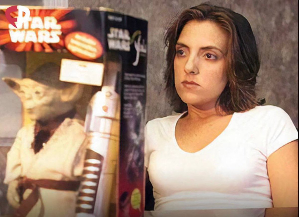 MorbidKnowledge's tweet photo. In 2001, Jodee Berry was blindfolded and led into a car park to collect the new Toyota she thought she’d won.

Waiting for her was a toy Yoda.

The 26-year-old Hooters waitress in Panama City Beach, Florida, had won a beer-sales contest. According to Berry, her manager had even told staff the winner would have to pay the vehicle’s tax.

He later called the contest an April Fools’ joke.

Berry quit a week later and sued the restaurant’s owner for breach of contract and fraudulent misrepresentation.

In 2002, they reached an undisclosed settlement.

Her lawyer said she could now visit a dealership and “pick out whatever type of Toyota she wants.”