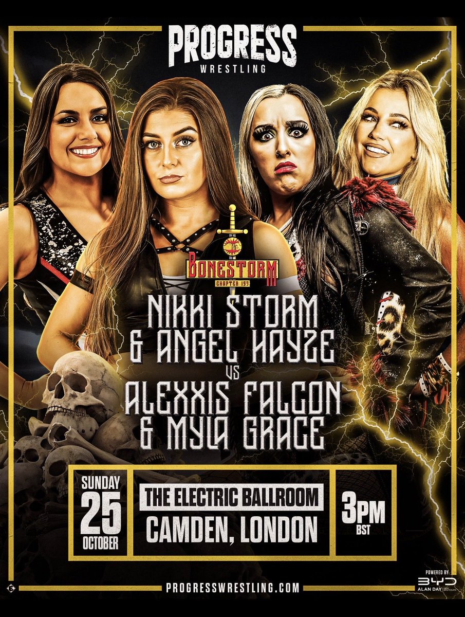 nikkistorm08's tweet photo. This Sunday! @ThisIs_Progress is back @EBallroomCamden in London! 

Meet and Greets  👻 1pm 

Doors Open ⚡️ 2pm

Show Start 🎃 3pm 

Early Happy Halloween !!!! ☠️

Tickets available at Progress 🎟️ https://t.co/I1yWoTuQmX