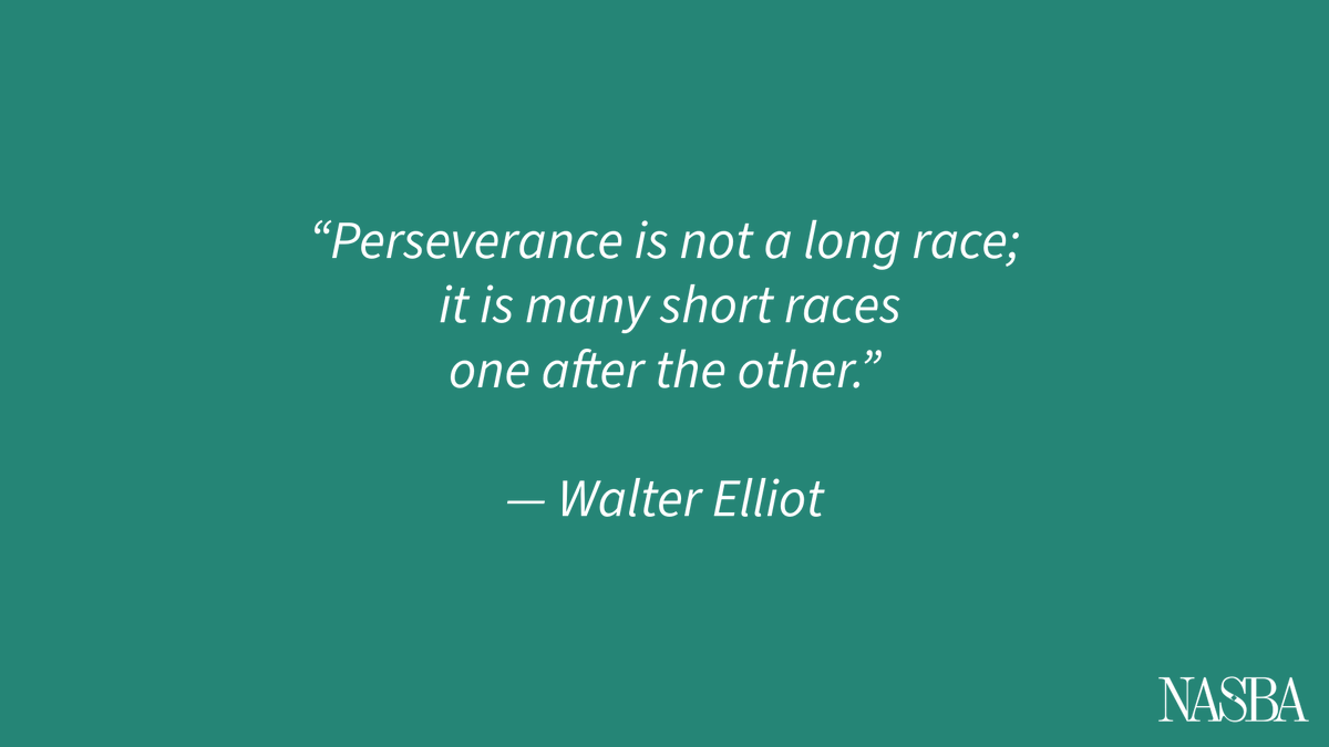 NASBA's tweet photo. Progress doesn’t happen all at once. Every small step forward, challenge overcome and goal achieved brings you closer to where you want to be.

#MotivationMonday https://t.co/ExDVDCUhF9