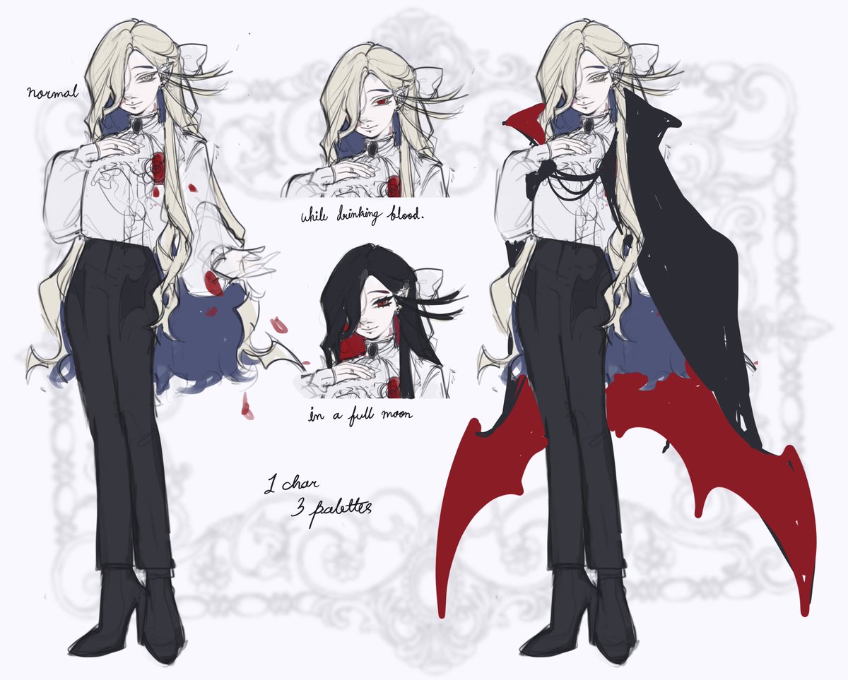 lyliabyssal's tweet photo. tamsy vampire doodle for rp au https://t.co/WfbsXrKqqd