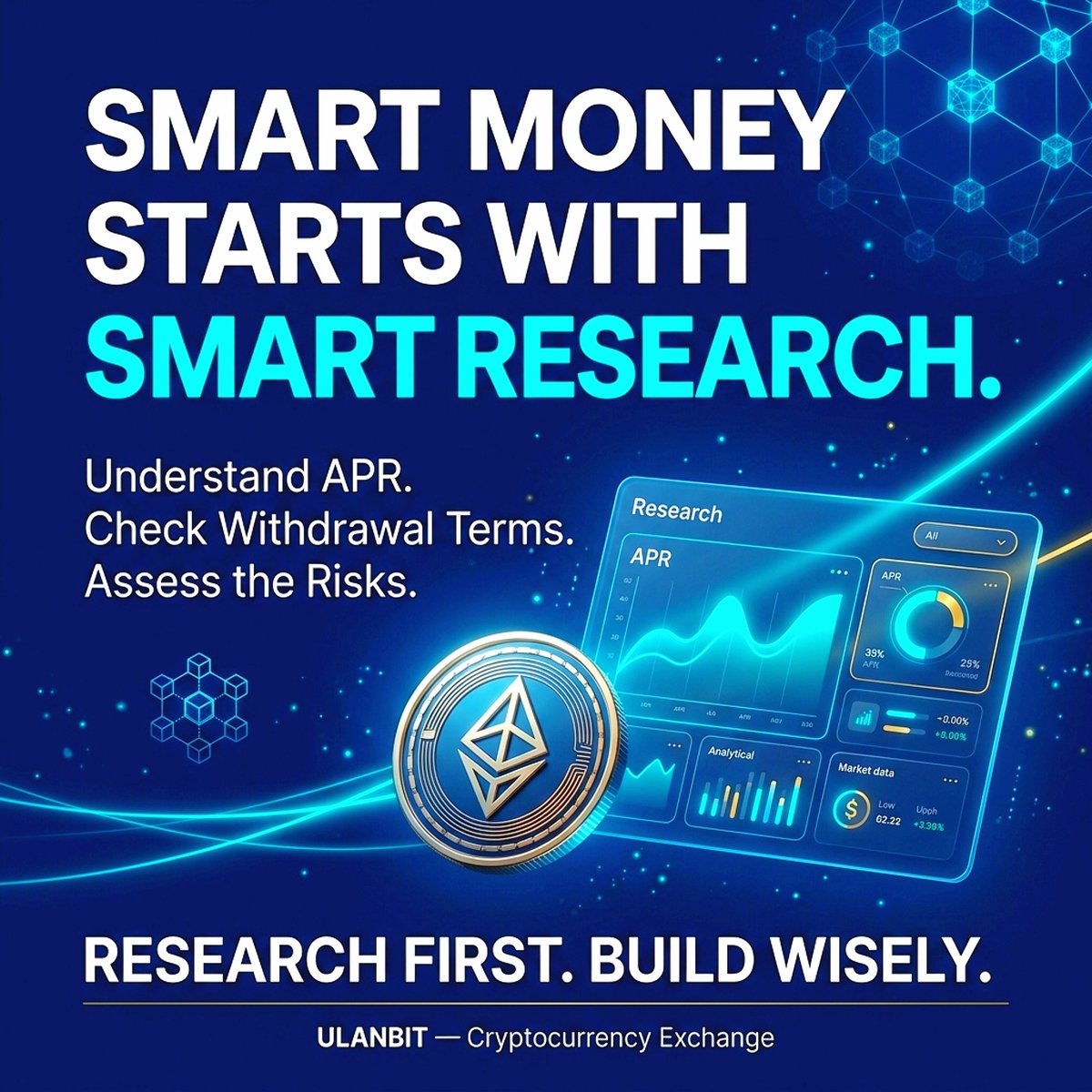 JawadOnChain's tweet photo. 🚀 SMART MONEY STARTS WITH SMART RESEARCH.

Before exploring crypto earning, know your APR, understand withdrawal terms, and assess the risks.

Don't chase returns. Understand what you're investing in.

Research first. Build wisely. ⚡

#ULANBIT #web3community https://t.co/qtqMXDEwE4