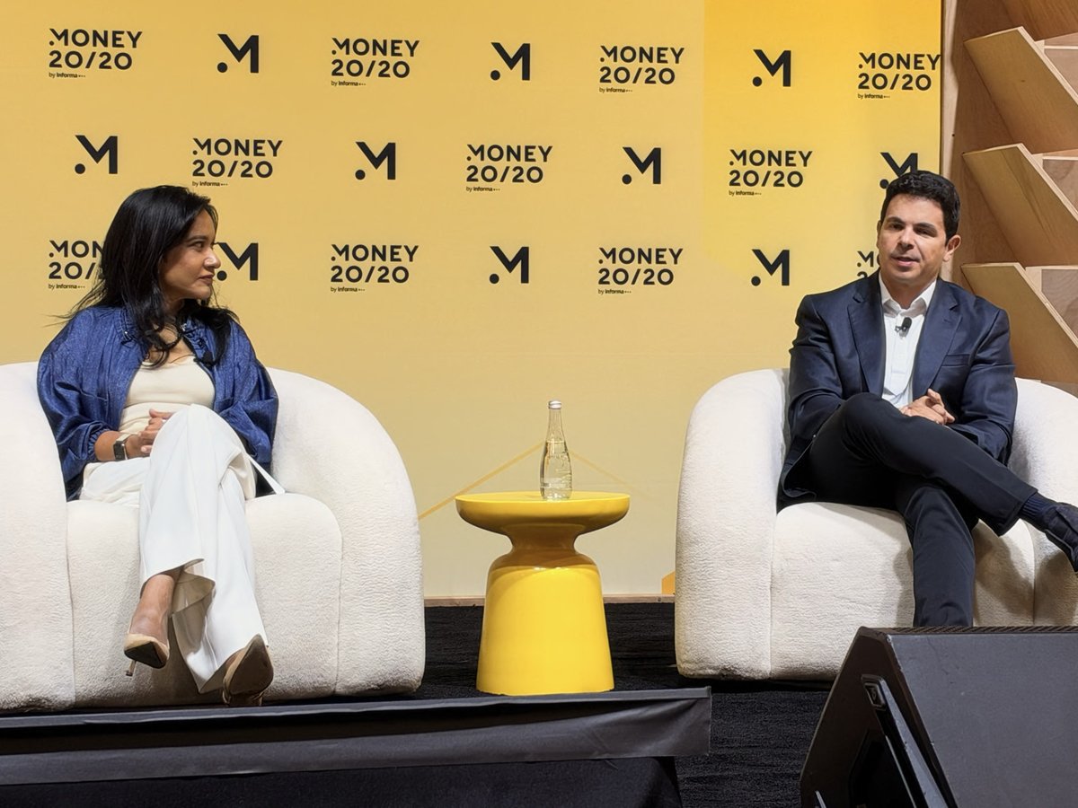 DriveWealth's tweet photo. Today at @money2020 , DriveWealth CEO Naureen Hassan joined Inter US COO Ray Chalub to discuss building a borderless investing ecosystem &amp; modernizing rails for 24/7, tokenization &amp; AI. Thanks to Money 20/20 for hosting such a timely discussion on market infrastructure! https://t.co/5lqVPEPP2g