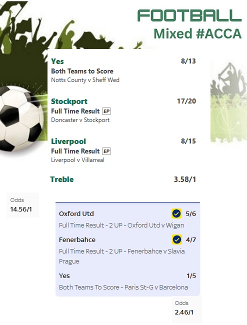 TurfTeeTips's tweet photo. ⚽️ Football bets posted for Tuesday &amp; Thursday!

Thursday’s bet missed by just ONE goal last time 🎯

Tuesday #UCL
🗃️ Trebles/ACCA – 15/1 (4/1 &amp; 3/1)
🗃️ Assist/Goalscorer Trebles – 3/1 &amp; 6/1
Thursday #UEL
🗃️ #ACCA – 9/1

Good luck if you follow! 🤝🍀 https://t.co/FkH01OAw8A