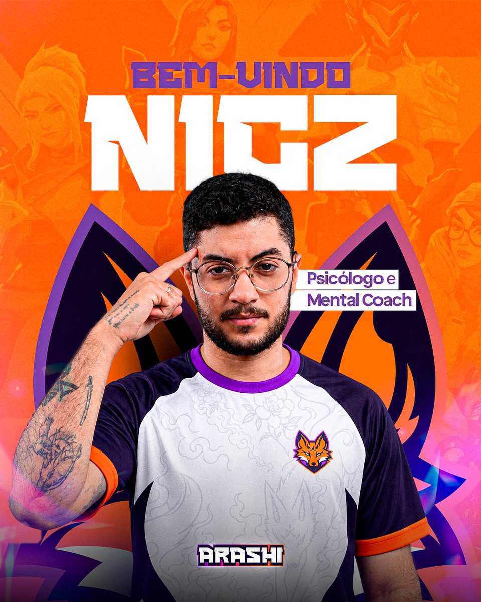 arashigg_'s tweet photo. No competitivo, não basta ter habilidade. O equilíbrio emocional, o foco e o preparo psicológico também fazem a diferença dentro e fora do servidor.

Por isso, damos as boas-vindas ao NICZ, novo psicólogo da Arashi, que chega para acompanhar e fortalecer nossos jogadores dentro e fora do servidor.

Porque uma equipe forte também se constrói de dentro pra fora.

Bem-vindo à tempestade, Nicz! 🧡

#RaiseHell