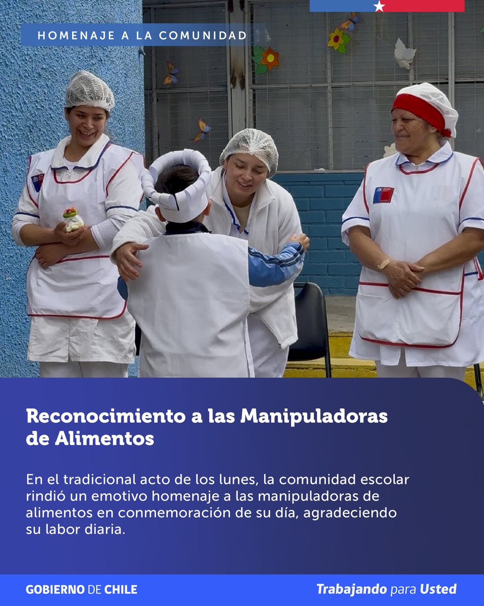 subeduc's tweet photo. 🏫 El subsecretario de Educación visitó la Escuela Manuel Magallanes Moure de San Bernardo, para acompañar sus logros Simce, el homenaje a sus manipuladoras de alimentos y sus buenas prácticas pedagógicas que convergen con el plan #ChileAprendeyAvanza https://t.co/ByrW7athH0