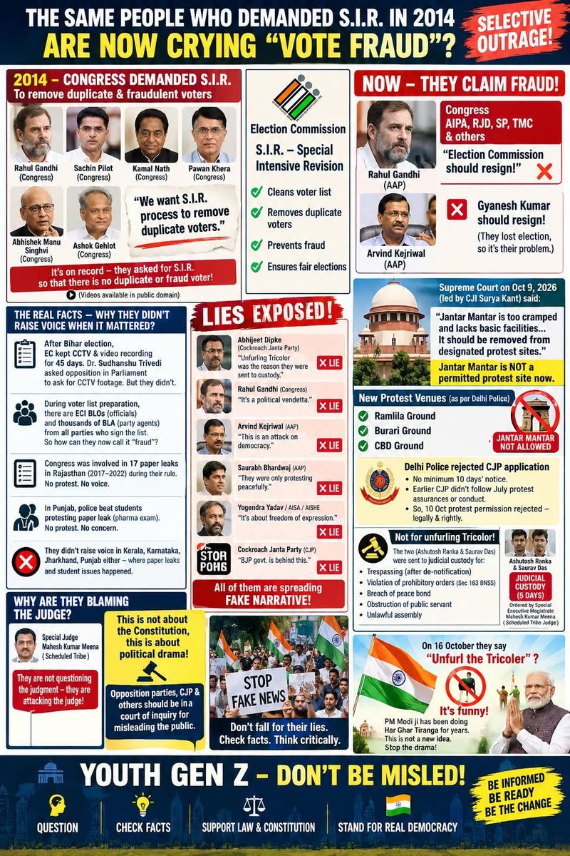 ArunMundra123's tweet photo. @prakashraaj U bark.CJP fake ban unfurl  tricolor🇮🇳; Bangalore police banned.traitor lie defame judicary SEM Meena ST Judge, Ritu judicial custody CJP Criminals:Failure to Provide Surety,tresspass-breach privacy,prevention base, violation Prior Peace bond,per SC guide Jantar Mantar delisted https://t.co/4DImrPsiaN