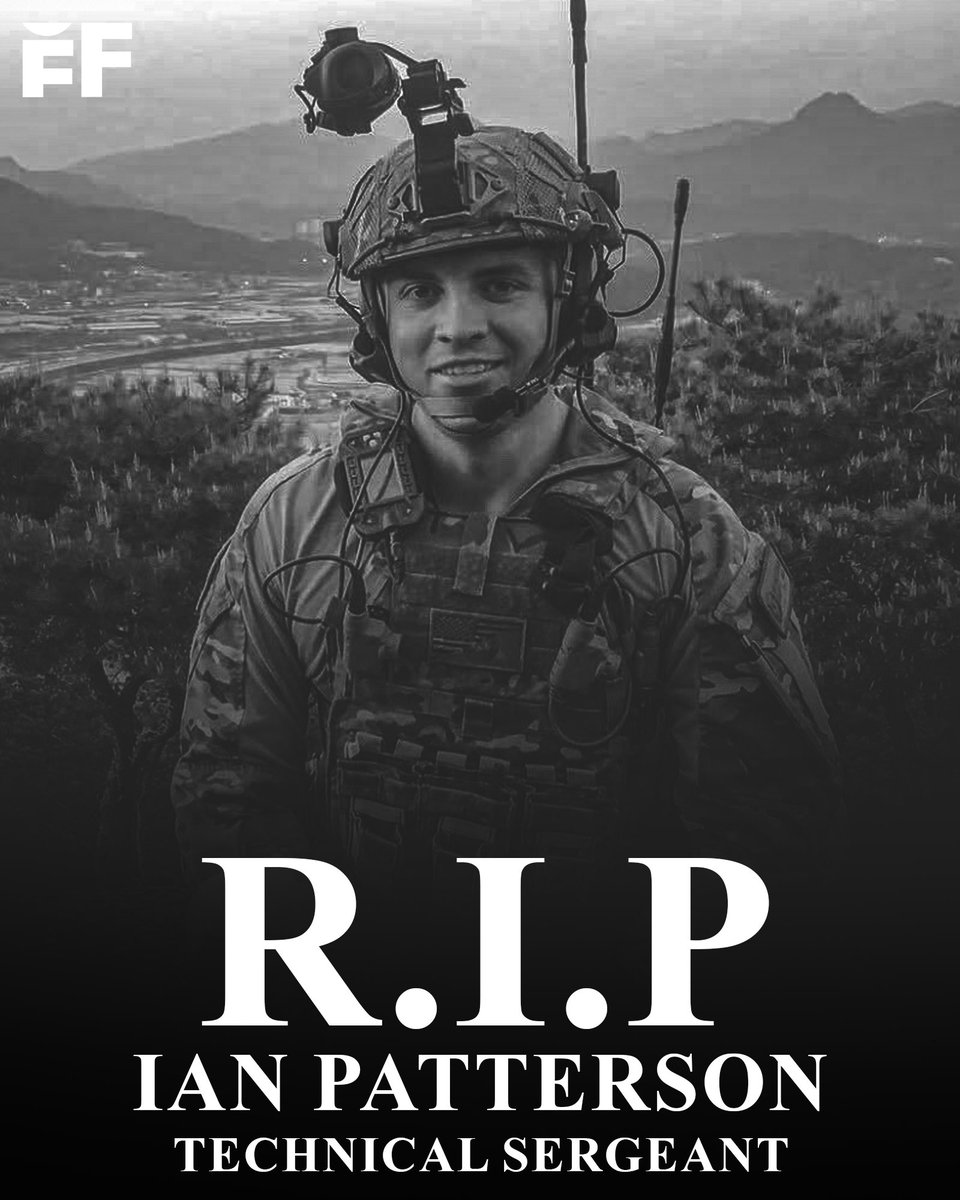 fballforeverhq's tweet photo. The U.S. Air Force has identified the service member who tragically passed away after falling during a pregame demonstration at the UTSA-Navy football game on Saturday in San Antonio: U.S. Air Force Tech. Sgt. Ian Patterson. 

May he rest in peace 🕊️ 🇺🇸 https://t.co/wdglfY7tda