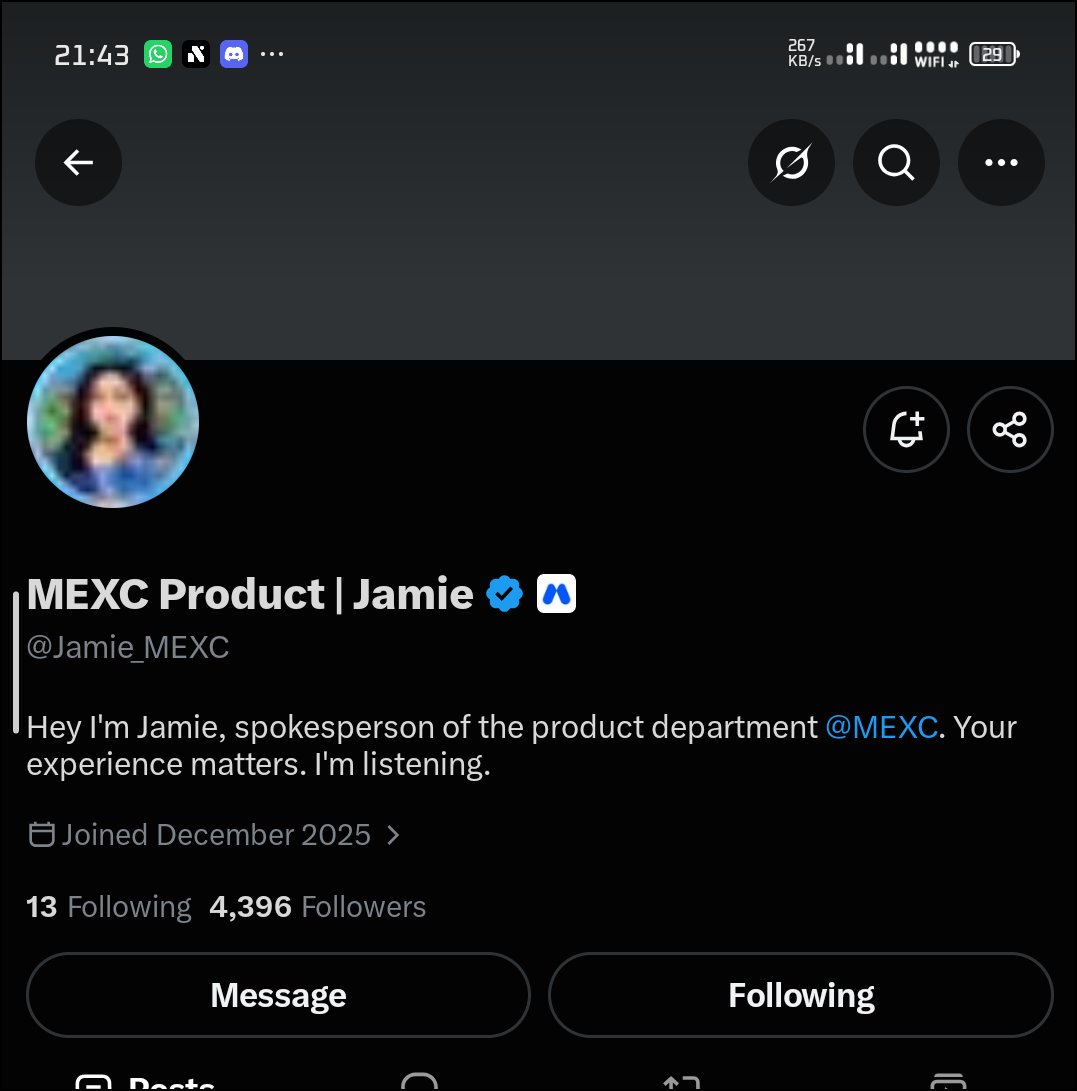 Emmanuelxyan's tweet photo. @Jamie_MEXC UID: 17886396
@Ameer_Trader
@Smallishbeans
#MEXCVote https://t.co/xRorfr5O3J