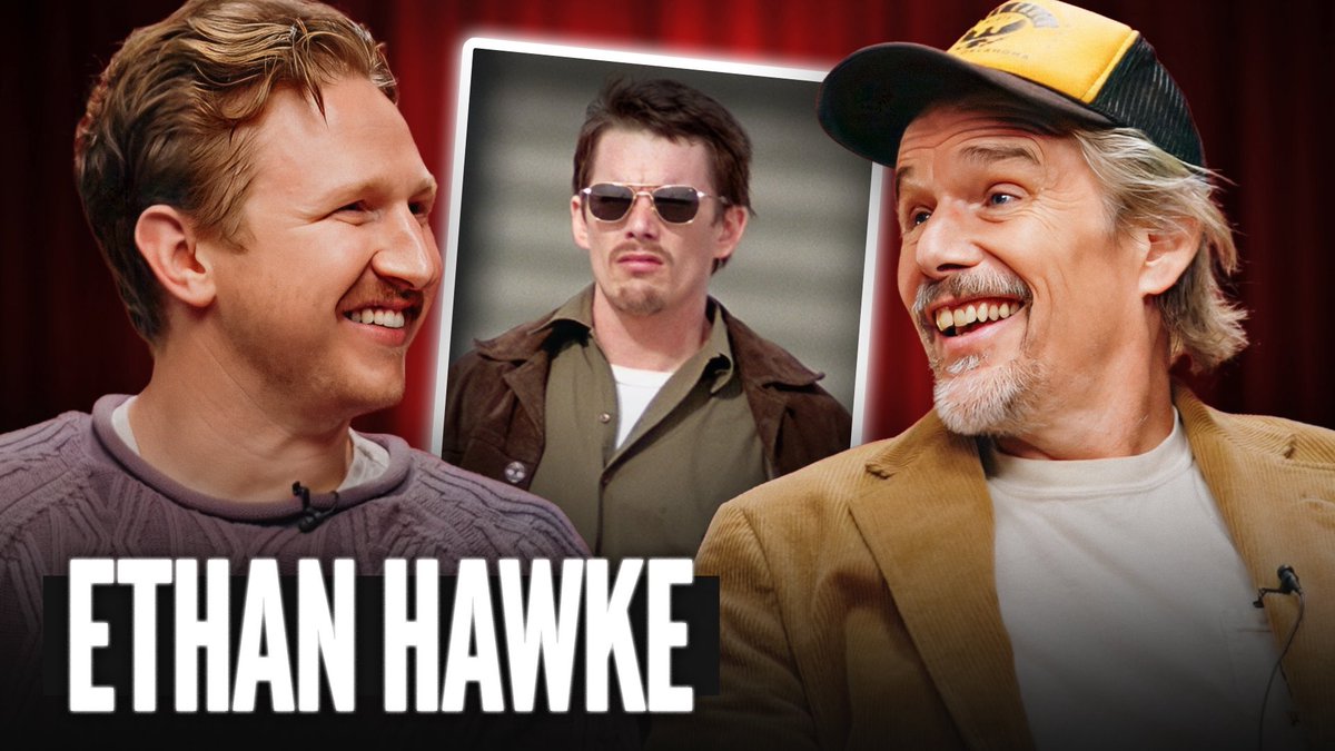 FeitsBarstool's tweet photo. Ethan Hawke on the new episode of Scene Stealers, out now!

Scenes from: 
Training Day
Dead Poets Society
Before Sunrise
The Lowdown
One Flew Over the Cuckoo’s Nest https://t.co/MHGSPT02jp