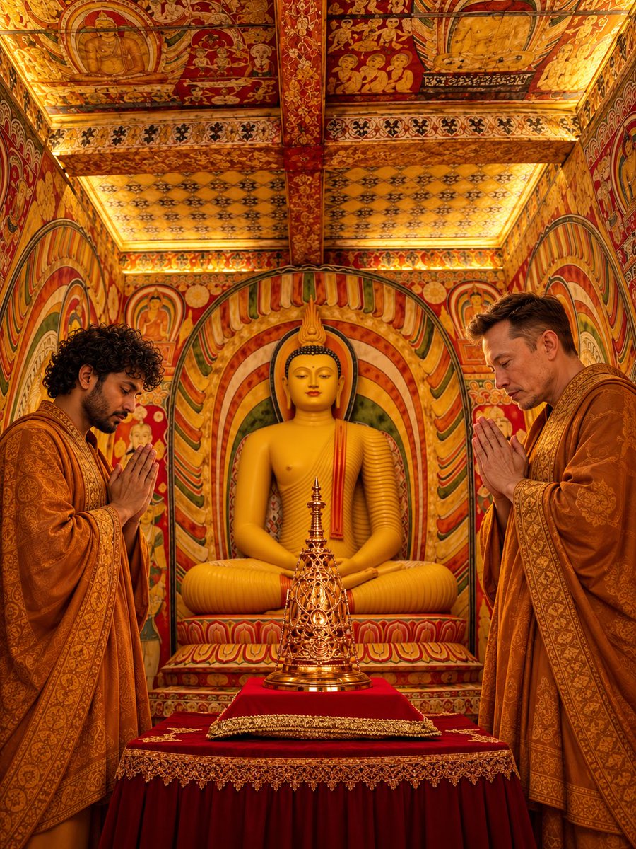BuddhaMaara's tweet photo. The answer to what Elon is searching for, lies in the wisdom of Mahāmoggallāna (Mugalan).  
https://t.co/4N1KY2hiIq https://t.co/I3LiV9WIn7
