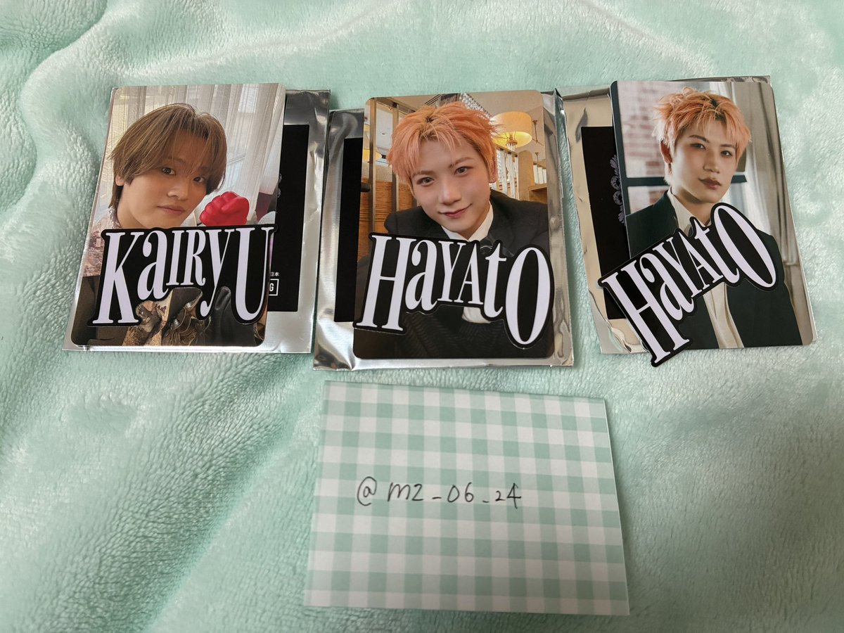 mz_06_24's tweet photo. MAZZEL 2nd Fan Meeting -Play at the MUZEUM Vol.2 ファンミ グッズ

譲 画像参照

求 ﾌｧﾝﾐRYUKI＞EIKI
     ＞BanquetEIKI＞NAOYA＞SEITO

11/10横浜(札幌、郵送要相談)にて取引希望
異種🉑

#MAZZEL交換
#MAZZEL求 
#MAZZEL譲 
#MAZZELファンミ https://t.co/EJGt0WJmuX