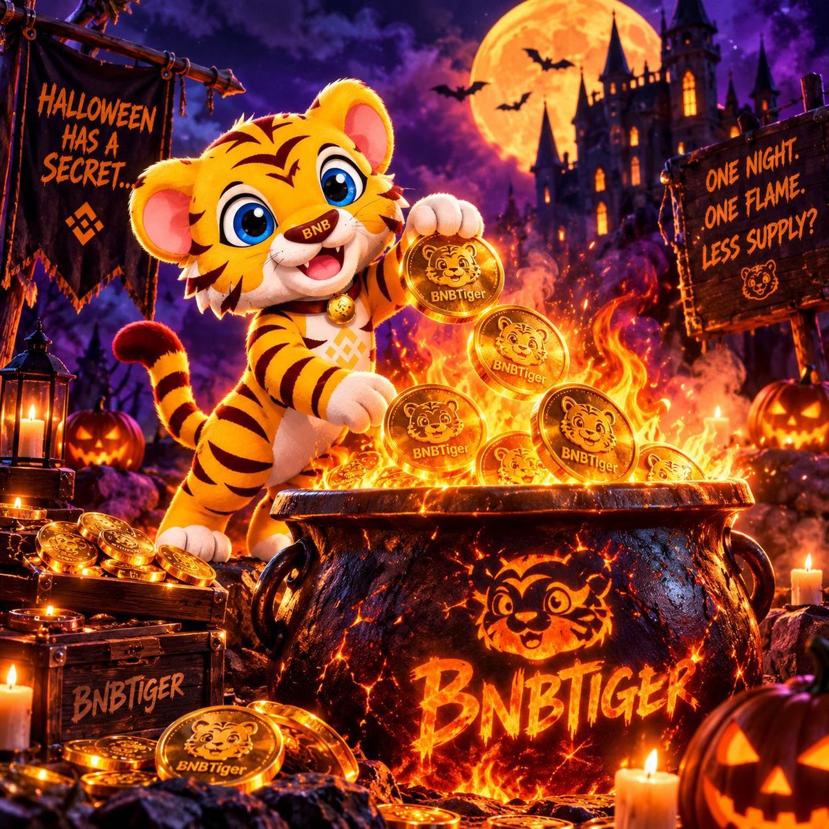 BnbTigerInu's tweet photo. 🎃 Something is brewing this Halloween… 👀🔥
BNBTiger has a little secret.
Some coins might not make it out of the cauldron. 🐯🪙
Trick or burn? 👻🔥
October 31 is getting interesting…
#BNBTiger #BNB #Halloween https://t.co/dU2NIYlyQF