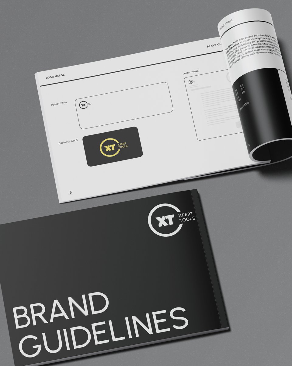 koalartcreative's tweet photo. Xpert Tools | Retail Brand Identity

Built to look bold. Designed to earn trust. A strong identity for a German tools brand that stands for precision and performance.

Explore the project: https://t.co/5wAxLAfIgt

#RetailBranding #BrandIdentity #LogoDesign #RetailDesign https://t.co/c7Gn3e2NYv