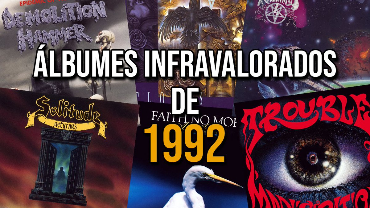 alejofhell's tweet photo. HOY LUNES A LA HORA DE SIEMPRE llega la segunda parte de los mejores álbumes de Metal del año 1992. Los espero para que comenten 🤘 https://t.co/TmOwk1J5Ip