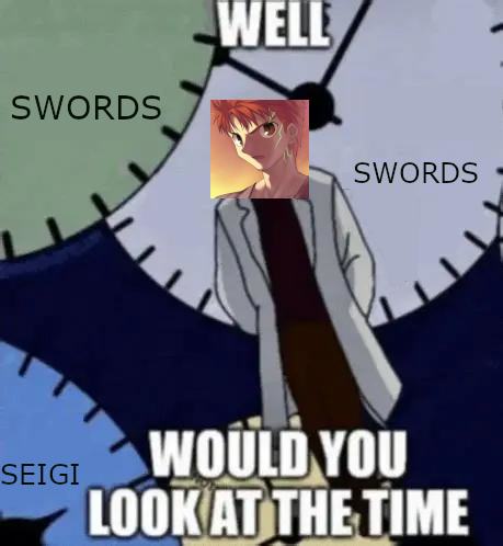 CaptainMercury1's tweet photo. From now Shirou day will turn into a whole Shirou week! Evil will not rest as we raise our swords as fellow seigi no mikatas! https://t.co/GTwNucFxZf