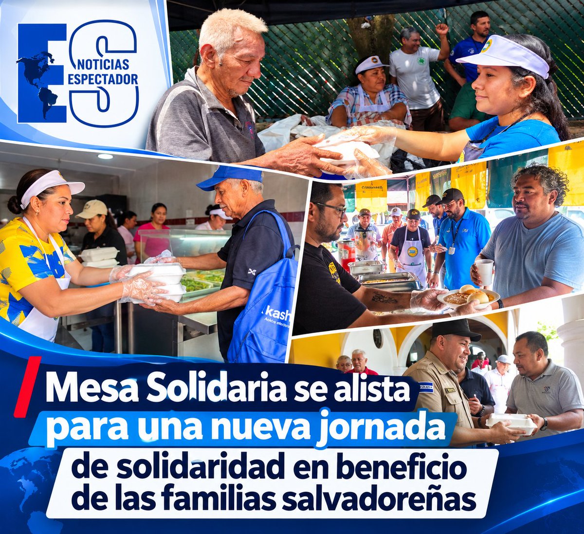 espectanoticias's tweet photo. Nacionales/ Mesa Solidaria se prepara para una nueva jornada de apoyo comunitario

En dos días, el programa Mesa Solidaria, impulsado por la @UnidadSindical_, realizará una nueva jornada de apoyo a personas y familias que más lo necesitan, con la participación de diversas estructuras sindicales.

La iniciativa promueve la unidad, la cooperación y el compromiso social mediante acciones solidarias que contribuyen al bienestar de las comunidades salvadoreñas.