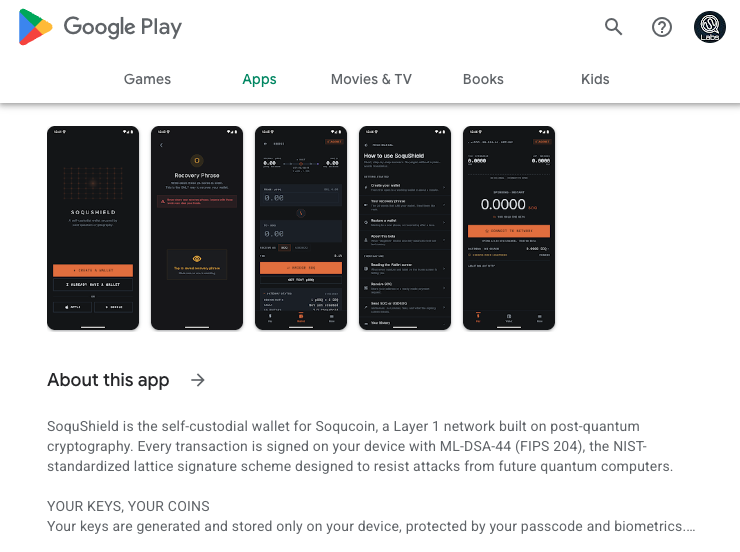 soqucoin's tweet photo. Breaking News: The official Soqushield Wallet app is now officially available for all Android users on the Google Play Store. Secure your assets, manage your funds, and experience Mainnet capabilities right from your mobile device. 

👉 Download now: https://t.co/A2RO95HFRy https://t.co/cqoOuNgVB2