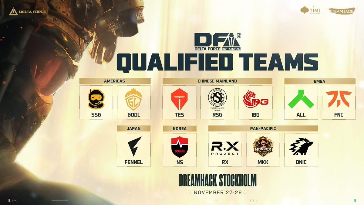 WeTalkkEsports's tweet photo. 🚨 Godlike qualifies for the Delta Force Invitational 2026 Stockholm, Sweden. 💛🔥

Godlike was competing in the RISE Series Americas S2 and finished #2 in the Grand Finals and bagged $37,500 and a ticket 🎫 to the World Championship. https://t.co/mlRQ7URDwo
