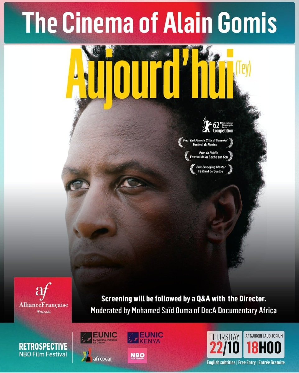Sherehe_Plug's tweet photo. ๐ฌ #Nairobi #Screening
@NBOFilmFest Retrospective: Alain Gomisโ *LโAfrance* (2001) a moving drama on identity, belonging and exile.
๐ @AFKenya Auditorium
๐
Mon 19 Oct | ๐ 6PM
๐๏ธ Free entry | English subtitles
#NBOFilmFest #SherehePlug https://t.co/7tcuP5grKM