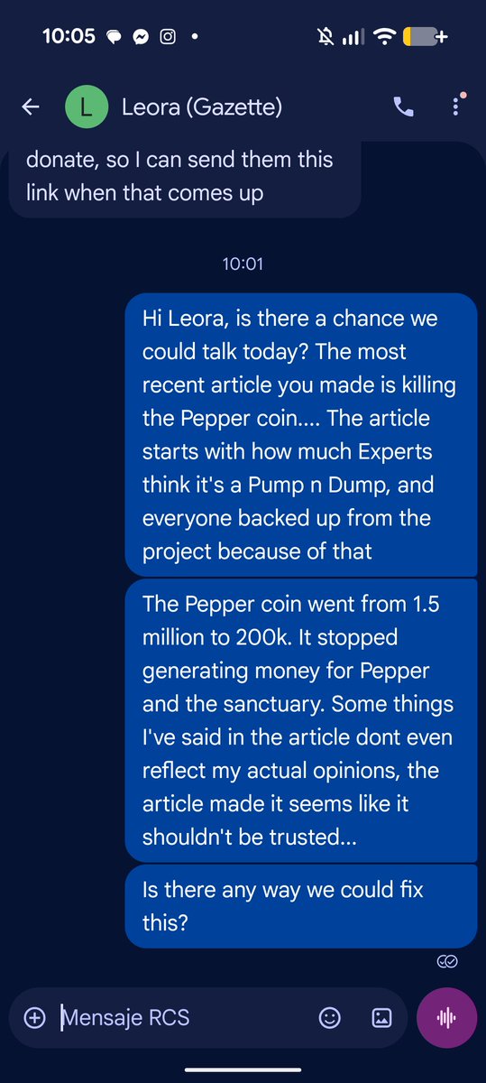 MaggotX66's tweet photo. Morning everyone 👋☕

So I just read the newest article about us on The Gazette, only to see that most of what I said was taken out of context, some straight up lies... 

Like when i supposedly said that i wasn't getting all the funds... I never said that.. 

Or when I said that this was a "leap of faith" they omitted the part right after where i said that "I'm very glad I did".... 

The article starting with M.Crypto Expert saying it's a pump n dump... 

I just asked the reporter to do something about this, as im sure it must have been the editor's fault because she very much loves Pepper and wouldn't want to hurt her in any way... 

Will keep you posted 🙏🖤🦝