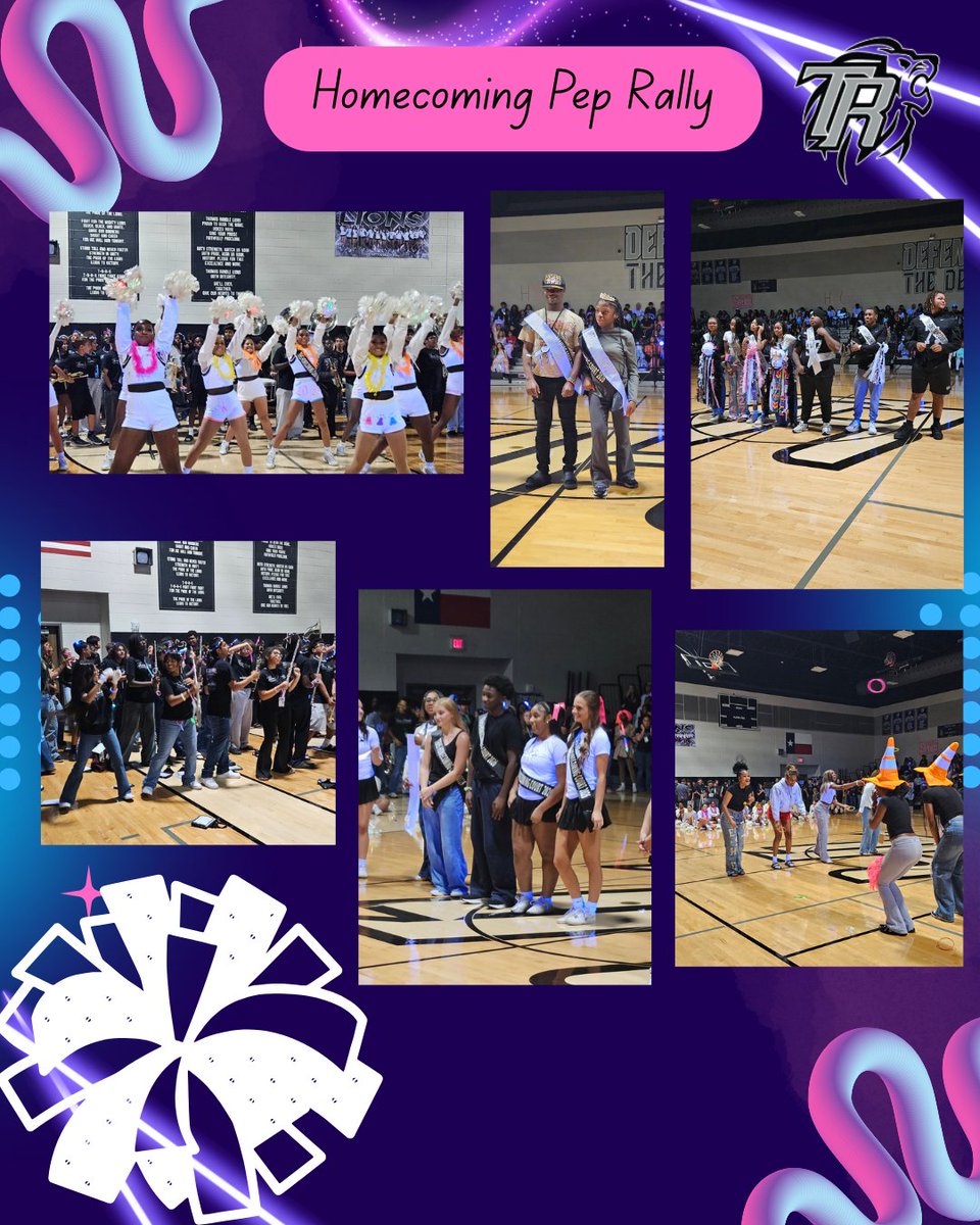 RandleHS's tweet photo. Our Glow-in-the-Dark Homecoming Pep Rally lit up the gym with energy, excitement, and unforgettable memories! From glowing faces to cheering crowds, our students showed up and showed out. 💡🏈🎉
#WeAreLamarCISD #WeAreGameChangers https://t.co/zR99SE2VrR