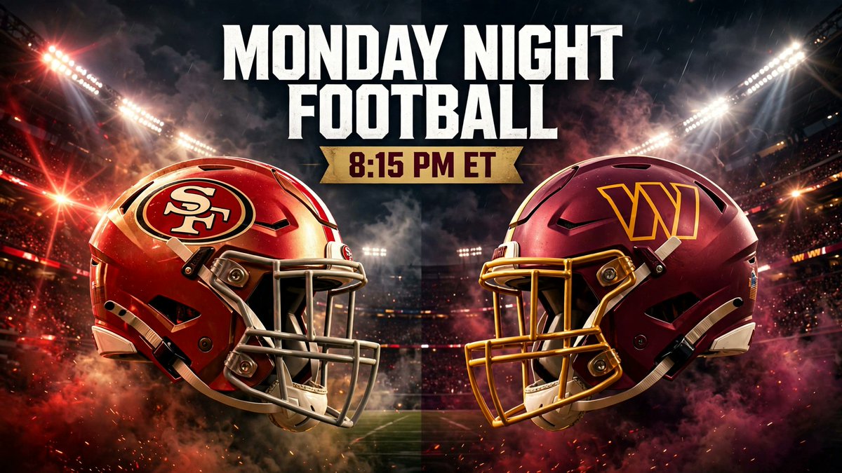 Carronmmef's tweet photo. 🚨 MNF TONIGHT: the 5-0 49ers host the Commanders (8:15 PM ET, ESPN/ABC). Brock Purdy: 69% completions, 13 TD, 2 INT… but NO Nick Bosa (calf) on defense. Trap game brewing? #NFL #MNF https://t.co/Ak1pWbg0vJ