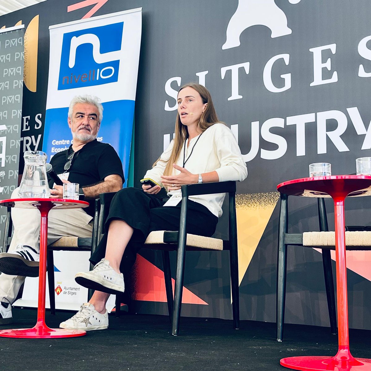 Brickken's tweet photo. At Sitges Film Festival, our Enterprise Solutions Manager Celina Homps and CMO, @jordiesturi connected with producers exploring IP tokenization for cinema.

Film IP brings important questions about rights, participation and how a project is managed over time. 

Conversations with the people creating and producing films help ground the technology in the structures they actually need.

A few moments from @sitgesfestival 📸