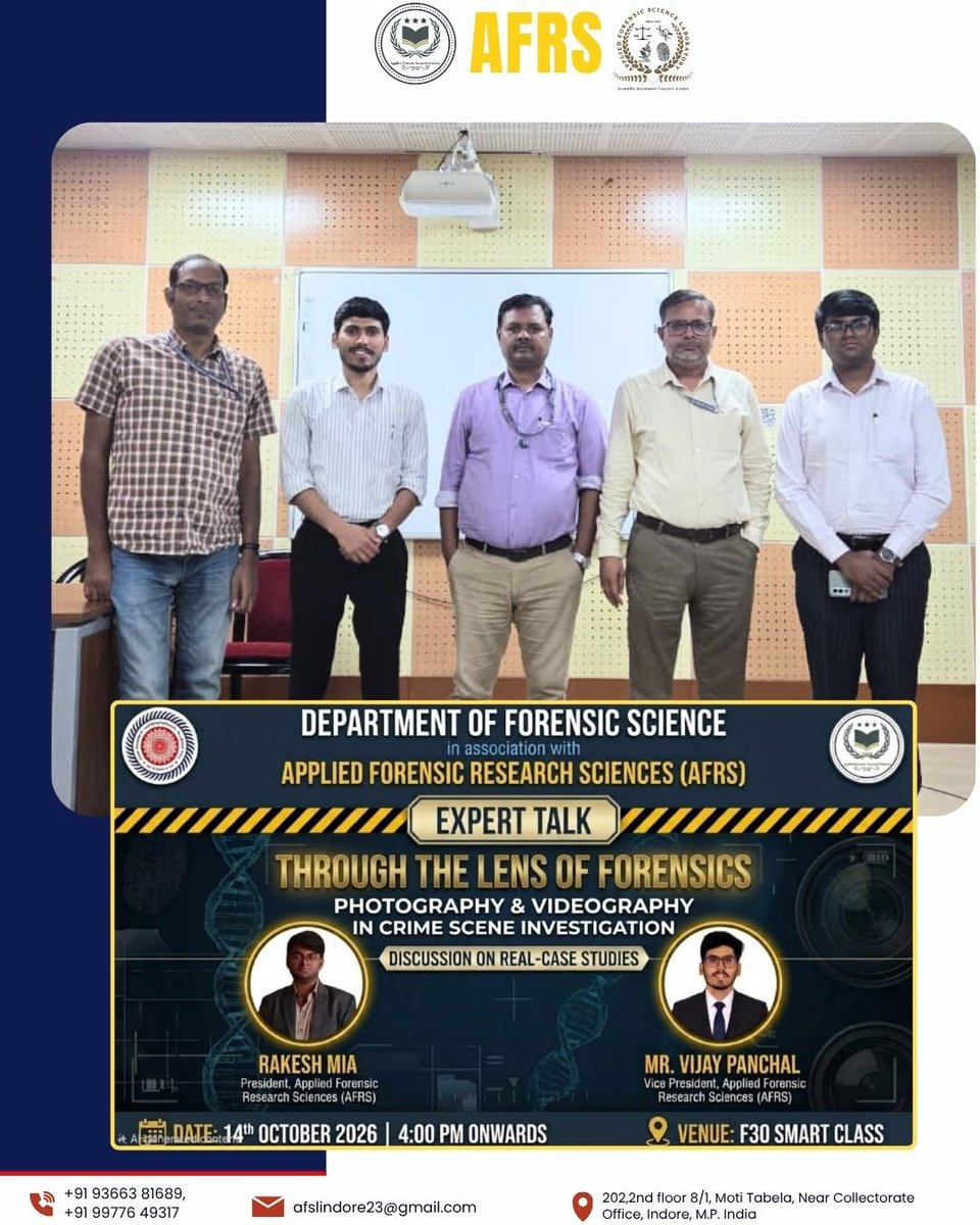 ForensicFor's tweet photo. 🎙️ 𝐄𝐱𝐩𝐞𝐫𝐭 𝐓𝐚𝐥𝐤 𝐃𝐞𝐥𝐢𝐯𝐞𝐫𝐞𝐝 | 𝐓𝐡𝐫𝐨𝐮𝐠𝐡 𝐭𝐡𝐞 𝐋𝐞𝐧𝐬 𝐨𝐟 𝐅𝐨𝐫𝐞𝐧𝐬𝐢𝐜𝐬 &amp; 𝟔𝟑𝐁 𝐂𝐞𝐫𝐭𝐢𝐟𝐢𝐜𝐚𝐭𝐞

The 𝑮𝒖𝒓𝒖 𝑮𝒉𝒂𝒔𝒊𝒅𝒂𝒔 𝑽𝒊𝒔𝒉𝒘𝒂𝒗𝒊𝒅𝒚𝒂𝒍𝒂𝒚𝒂 in collaboration with 𝗔𝗙𝗥𝗦 successfully organized an insightful Expert Talk. https://t.co/pG7cuBwylL