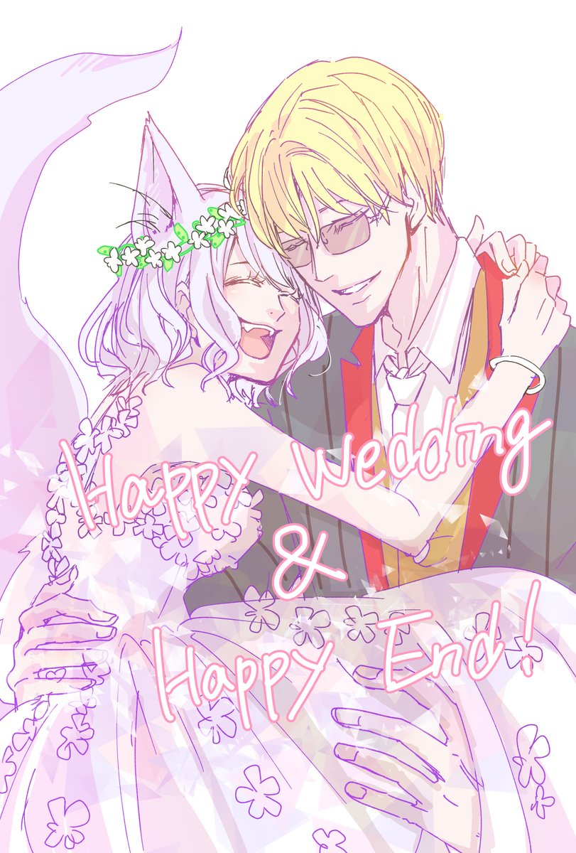 karasU_V23's tweet photo. レンスコ結婚式良すぎて我慢できんくて描いた！ハッピーエンドで素敵な終わり方なかなかストグラで見れないから本当に貴重！普通に新郎新婦の挨拶で泣いた。
#紅月絵　#いらすこや https://t.co/w9W0AqubNl