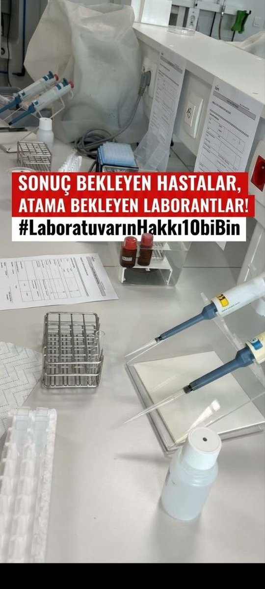 userlabatama's tweet photo. Laboratuvarlar,gerekli eğitimini alan,stajini yapan, gerekli bilgi ve tecrubeye sahip laborantların yeridir

#LaboratuvarınHakkı10Bin
@saglikbakanligi https://t.co/YDJykB6zSh